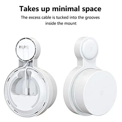 Pefecon 3 Pack Outlet Wall Mount for Google Wifi AC1200 (2020 Round Plug) | Cable Management & Space Saving thumbnail 3