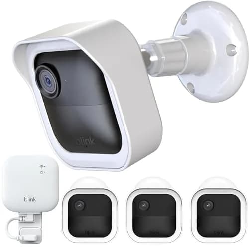 Pefecon 3-Pack Blink Outdoor Camera Housing & Mounts with Sync Module Mount, White | Weatherproof Protective Covers for Blink Outdoor 4/2K+ thumbnail 1