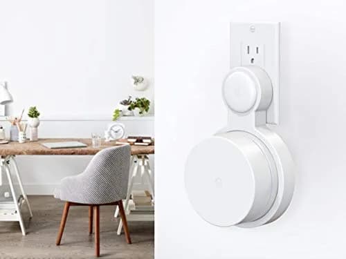 Pefecon Outlet Wall Mount for Google Wifi (2020 Model) | White, 1 Pack thumbnail 2