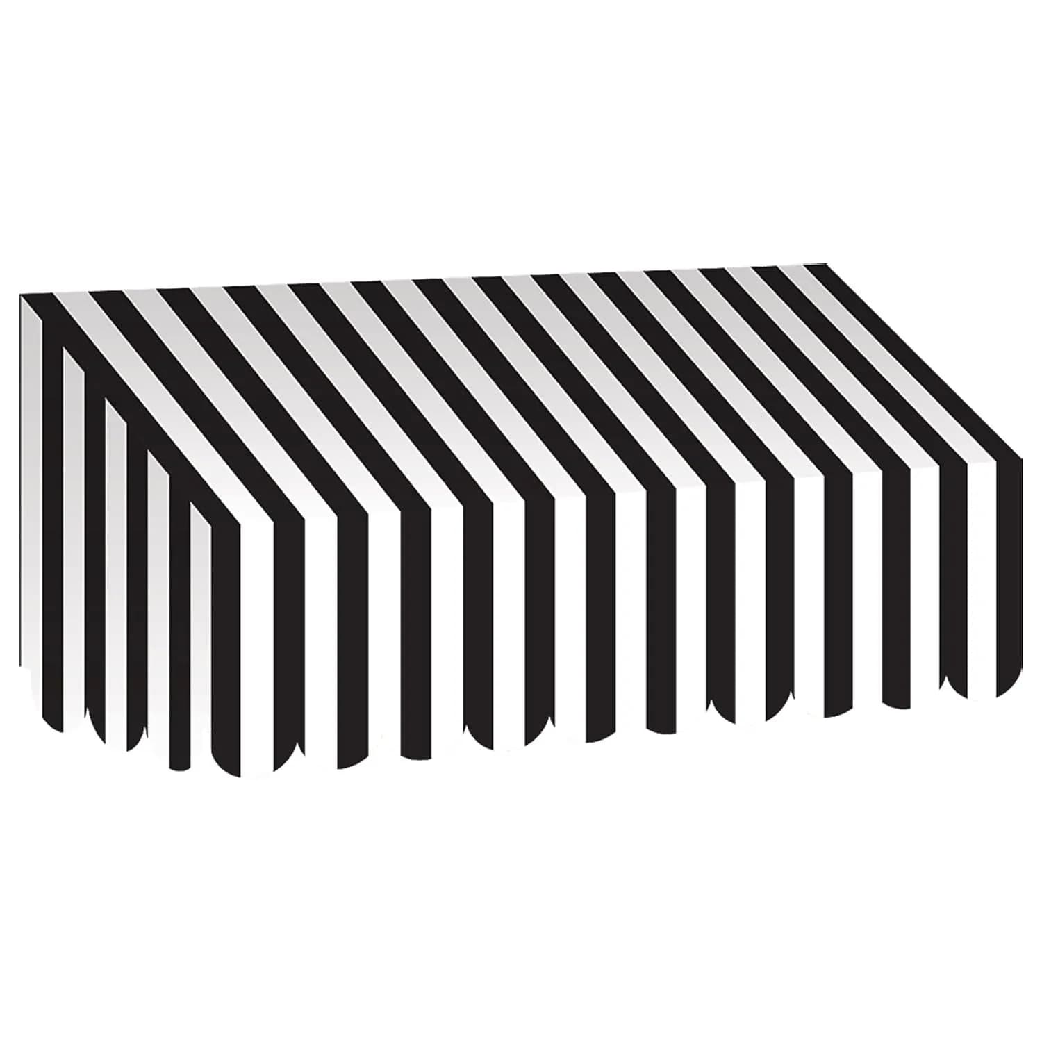 Teacher Created Resources Black & White Stripes Awning (TCR77505) | Classroom Decor with 3D Glamour (70-120 chars)