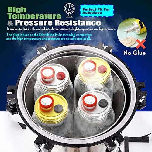Biomed Solutions Regular Mouth Mushroom Liquid Culture Lids 70mm (6-Pack) | Autoclavable & Reusable for Mycology thumbnail 7