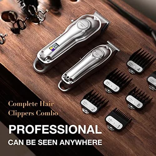 SUPRENT PRO Hair Clippers for Men 15 Piece Set | Zero Gap T-Blade & LED Display thumbnail 5