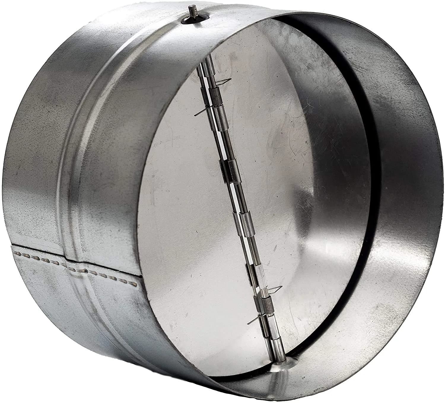Vent Systems 10" Inch Backdraft Damper Galvanized Steel | One-Way Airflow Blocker for HVAC