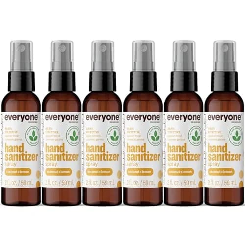 everyone for every body Coconut Lemon Hand Sanitizer Spray 2 oz | Alcohol-Based, Hypoallergenic, Travel Size thumbnail 1