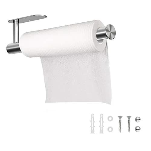 MBVVLZJVN Paper Towel Holder Stainless Steel Wall Mount Rustproof | Self-Adhesive, Easy Install thumbnail 1
