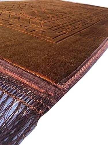 Islamika Prayer Rug Muslim Mat Islamic Thick Large Padded 120cm x 80cm | Luxurious Cotton Padding for Daily Prayer Comfort thumbnail 2