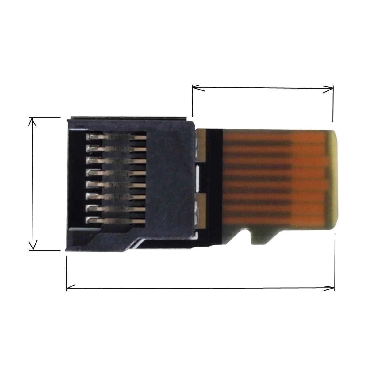 cablecc Micro SD TF Memory Card Extension Adapter Extender 5-Pack | Male to Female for Mobile & Tablet - view 4