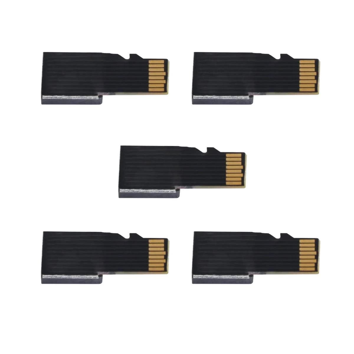 cablecc Micro SD TF Memory Card Extension Adapter Extender 5-Pack | Male to Female for Mobile & Tablet - main product image