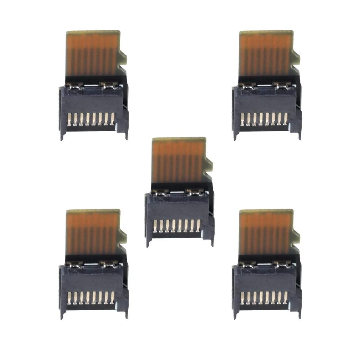cablecc Micro SD TF Memory Card Extension Adapter Extender 5-Pack | Male to Female for Mobile & Tablet - view 2