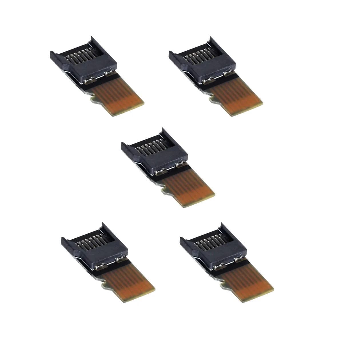 cablecc Micro SD TF Memory Card Extension Adapter Extender 5-Pack | Male to Female for Mobile & Tablet - view 3