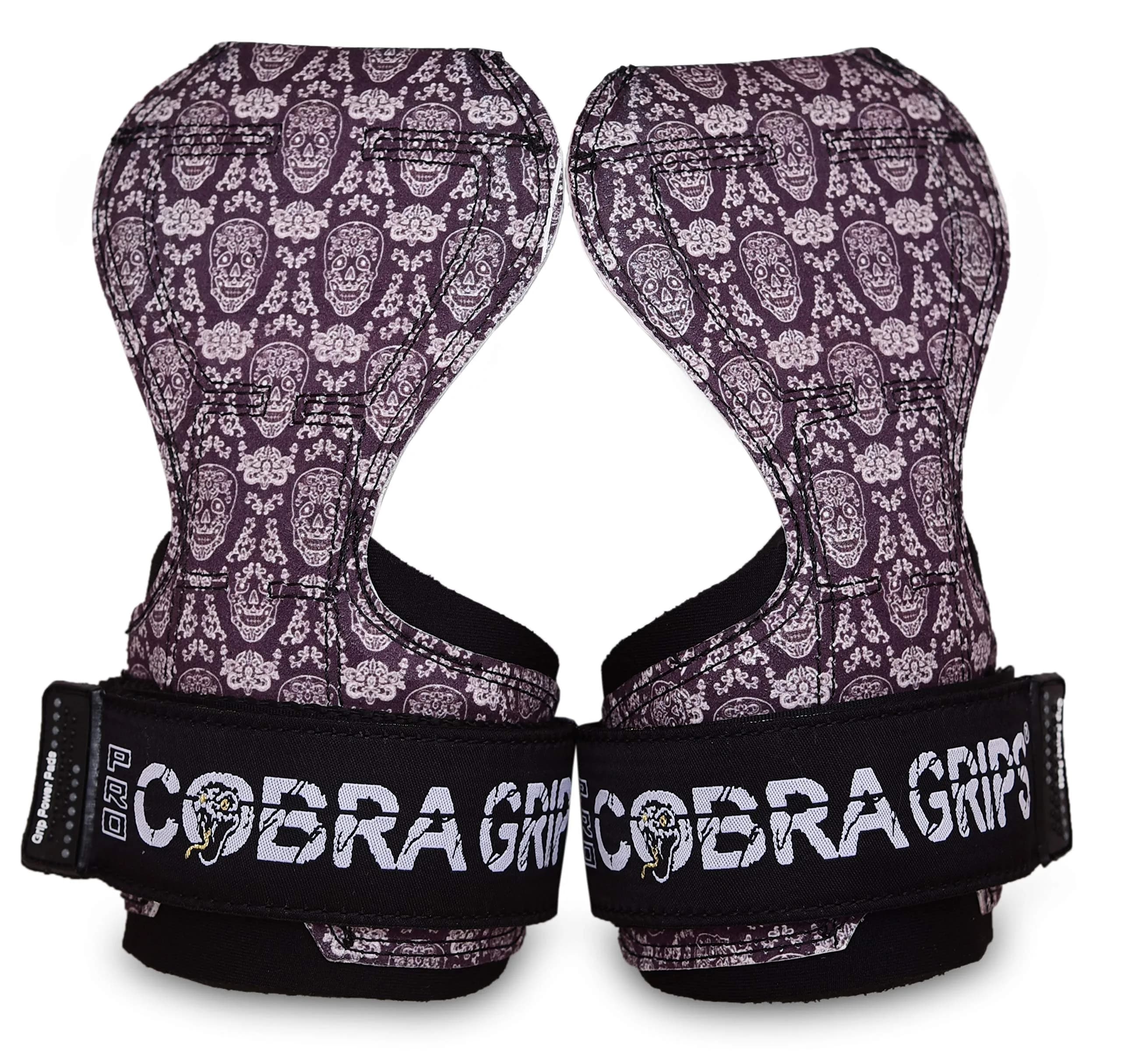 Cobra Grips PRO Skull Weight Lifting Gloves with Wrist Wraps - 5.5 - 8.75" Wrist Size - main product image