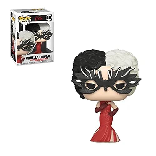 Funko Pop Disney Cruella De Vil in Red Dress Vinyl Figure 9.5 cm (3.75 inches) | Official Collectible Merchandise thumbnail 2