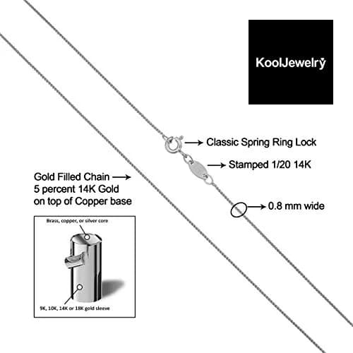 Kooljewelry 14k White Gold Filled 0.8 mm Wide Round Wheat Chain Necklace, 30 inch - view 3