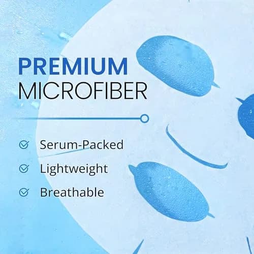 Ebanel 40-Pack Collagen Face Mask with Hyaluronic Acid, Vitamin C, Peptide | Hydrating Korean Sheet Mask for Brighter, Firmer Skin thumbnail 5