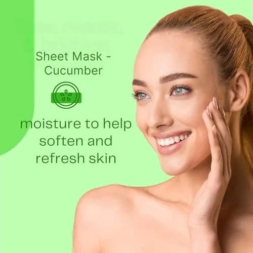 Oh K! Cucumber Sheet Mask | 4g (0.14 oz) | Hydrating & Soothing Face Mask thumbnail 3