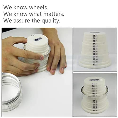 WHEEL CONNECT Hub Centric Rings, 66.6 to 57.1, Aluminium Alloy, Set of 4 | Fix Wheel Vibrations & Improve Fit (100-120 chars) thumbnail 4