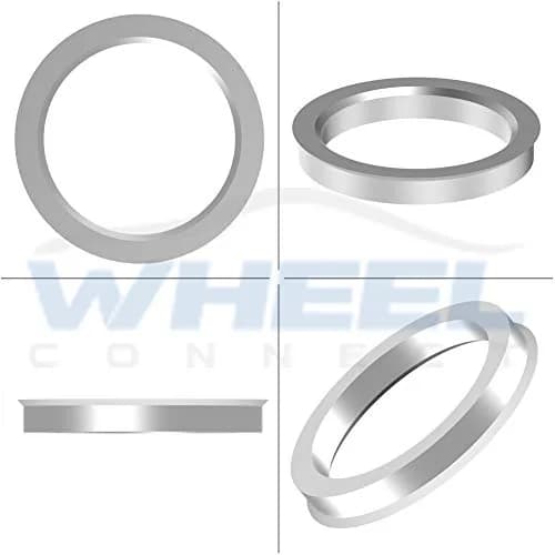 WHEEL CONNECT Hub Centric Rings, 66.6 to 57.1, Aluminium Alloy, Set of 4 | Fix Wheel Vibrations & Improve Fit (100-120 chars) thumbnail 2