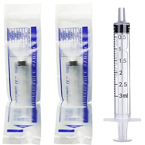Ulove Prs 3ml Plastic Syringe 20-Pack | Individually Sealed for Precise Measurements thumbnail 2