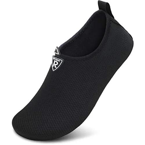 Racqua Water Shoes for Men & Women Black | Quick-Dry Breathable Mesh thumbnail 1