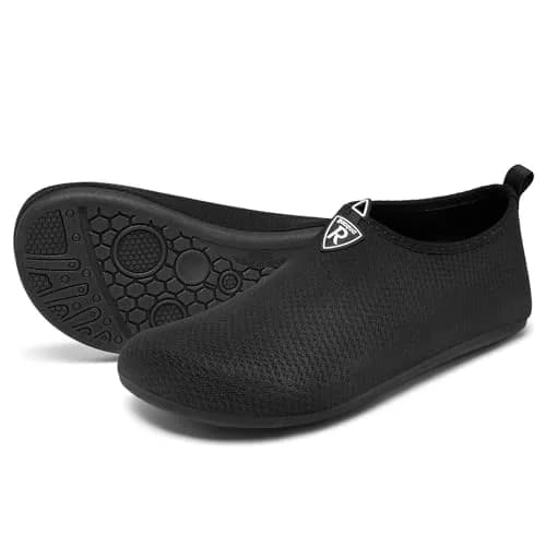 Racqua Water Shoes for Men & Women Black | Quick-Dry Breathable Mesh thumbnail 3