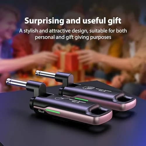 LEKATO UHF Wireless Guitar System with 70 Channels for Guitar Bass (Pink) | Plug & Play, Rechargeable, 4.5+ Hour Battery thumbnail 9