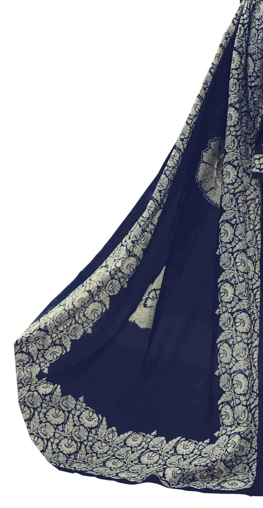 Miraan Women's Cotton Printed Readymade Salwar Suit Set - Medium Blue - view 5