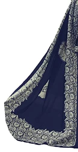 Miraan Women's Cotton Printed Readymade Salwar Suit Set - Medium Blue thumbnail 5