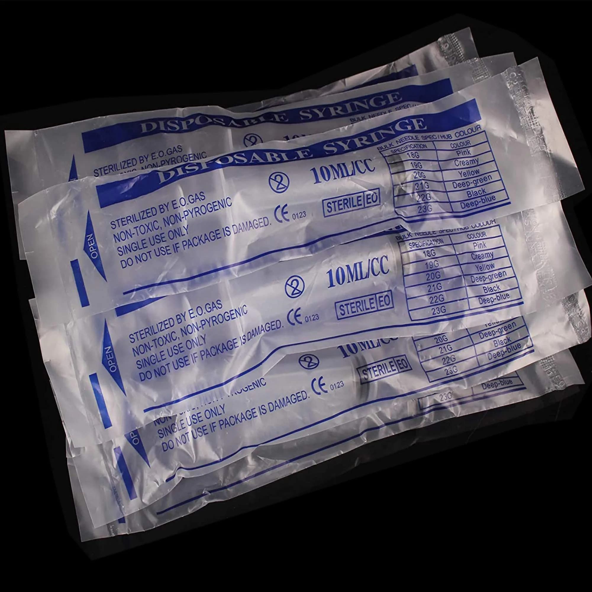 Ulove Prs 10ml Plastic Sterile Syringes (20 Count, 10ml) | Individually Wrapped for Labs & Dispensing - view 3