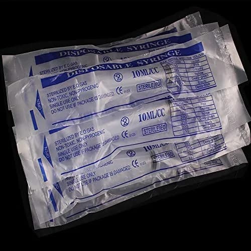 Ulove Prs 10ml Plastic Sterile Syringes (20 Count, 10ml) | Individually Wrapped for Labs & Dispensing thumbnail 3