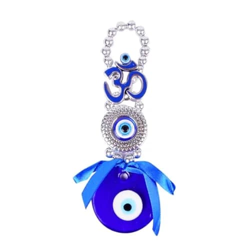 DT DECTONE Metal Om Design Evil Eye Hanging Ornament 22×4×2 cm | Feng Shui Protection Amulet thumbnail 6