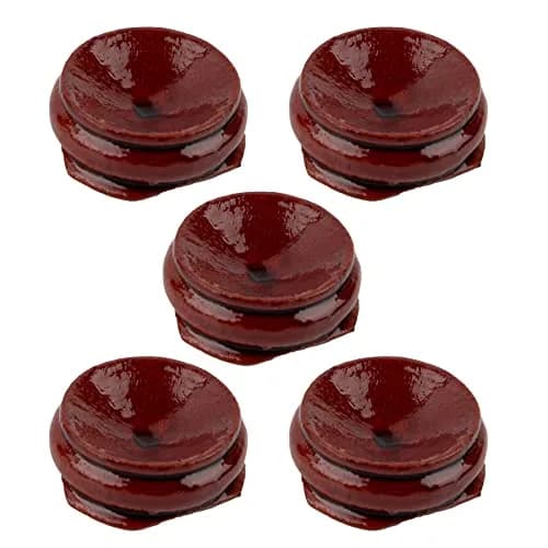 AUEAR 5 Pack Sphere Display Holders 25mm Concave Diameter, 21mm Height | Decorative Wooden Stands for Eggs, Crystals, and Balls thumbnail 8