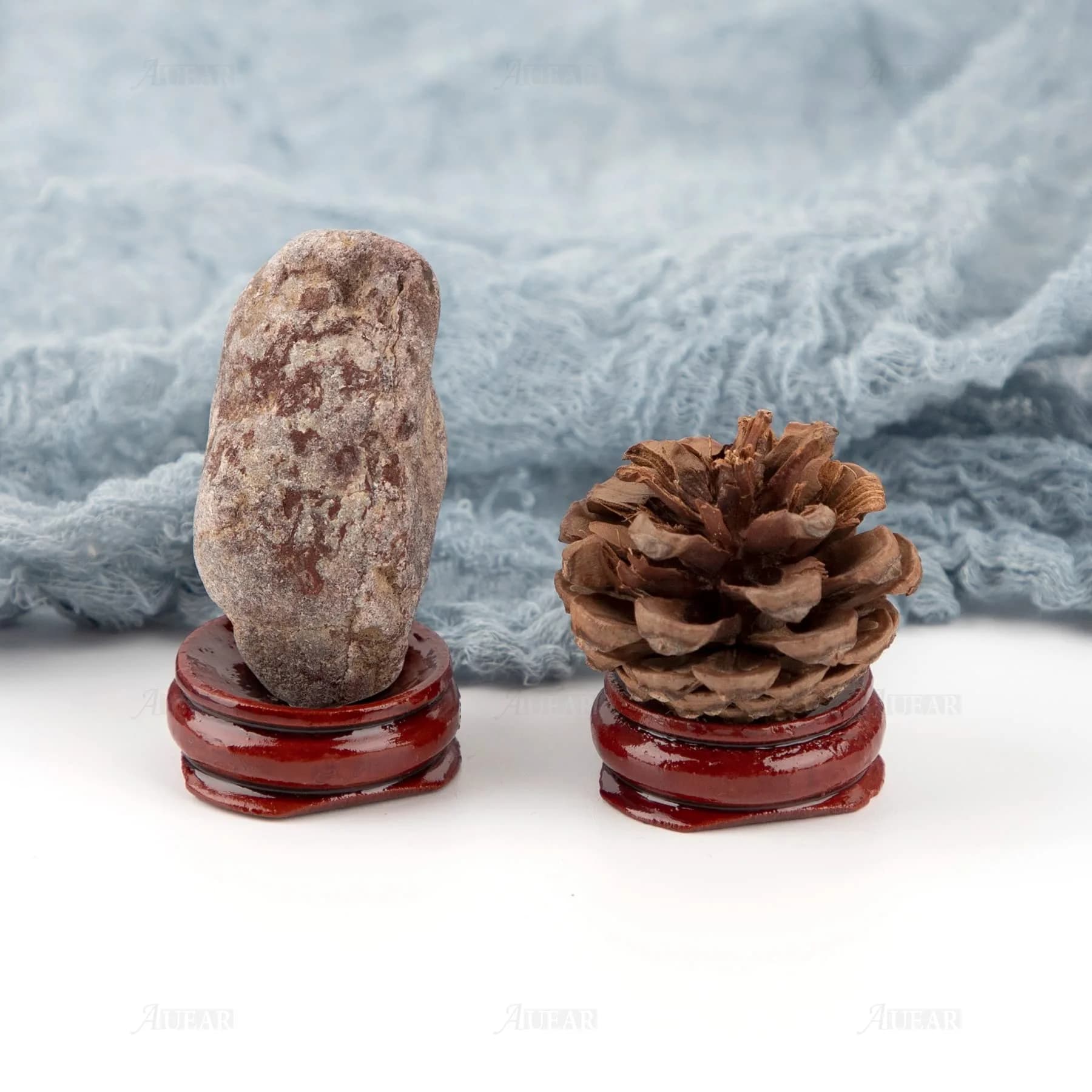 AUEAR 5 Pack Sphere Display Holders 25mm Concave Diameter, 21mm Height | Decorative Wooden Stands for Eggs, Crystals, and Balls - view 9