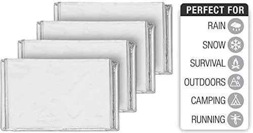 Swiss Safe Emergency Blanket for Camping, Car, First Aid, Survival, 10 Pack | Reflects & Retains 90% Heat thumbnail 3