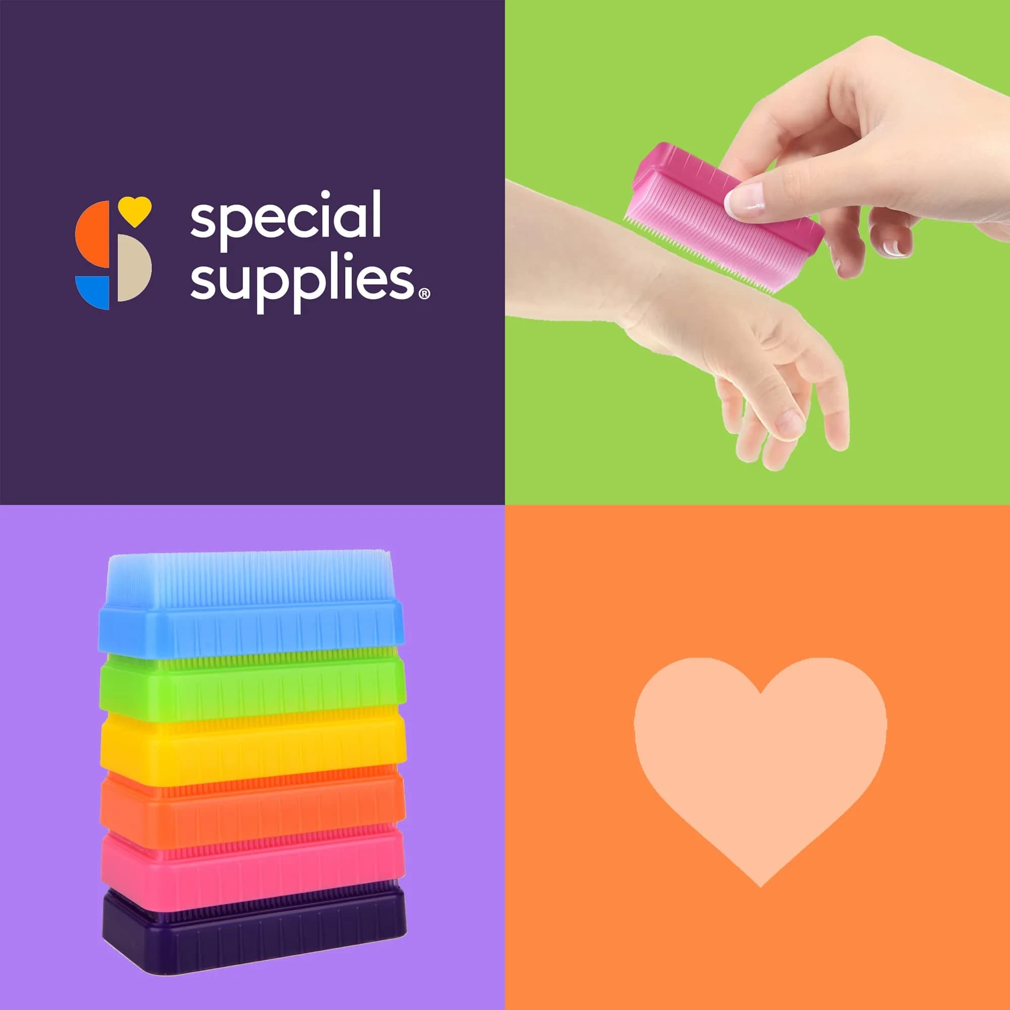 Special Supplies Sensory Therapy Brush 6-Pack | Calming Deep Pressure Stimulation for Kids & Adults - view 5