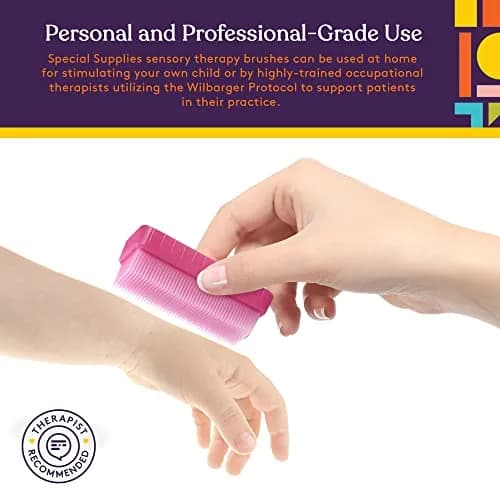 Special Supplies Sensory Therapy Brush 6-Pack | Calming Deep Pressure Stimulation for Kids & Adults thumbnail 6