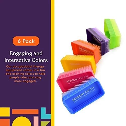 Special Supplies Sensory Therapy Brush 6-Pack | Calming Deep Pressure Stimulation for Kids & Adults thumbnail 7