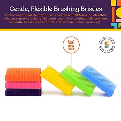 Special Supplies Sensory Therapy Brush 6-Pack | Calming Deep Pressure Stimulation for Kids & Adults thumbnail 3