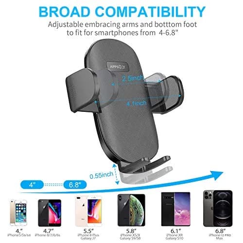 APPS2Car Suction Cup Car Phone Holder for Dashboard & Windshield | 360° Adjustable, Heavy-Duty Grip, Compatible with All Smartphones thumbnail 5