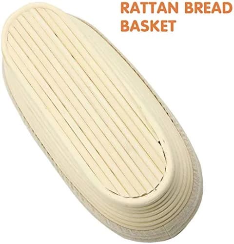 Stormshopping 8 inch Oval Bread Proofing Basket & Liner | Professional & Home Use thumbnail 2