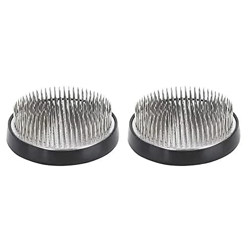alladaga Stainless Steel Pin Frog Flower Arrangement Holder 6.1 cm (2.4 Inch) (2-Pack) | Sturdy Needles for Floral Crafts thumbnail 1