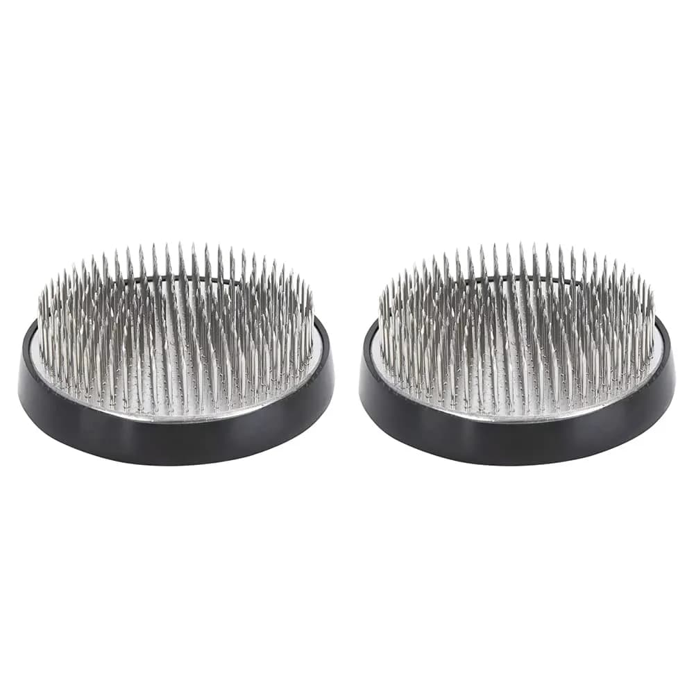 alladaga Stainless Steel Pin Flower Frog 60mm (2.4 Inch) | 169 Needles for Floral Arrangement — 2.4 Inch (2pcs)