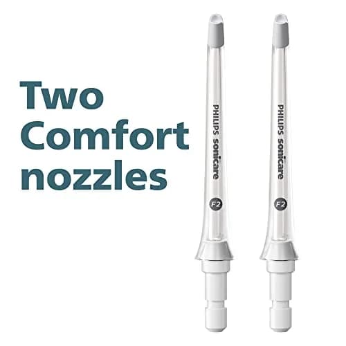 Philips Sonicare Power Flosser Standard Nozzles (F1), 2-Pack, White | Single Stream Water Cleaning thumbnail 6