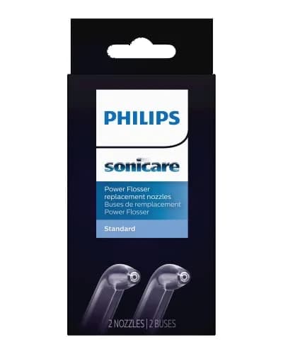 Philips Sonicare Power Flosser Standard Nozzles (F1), 2-Pack, White | Single Stream Water Cleaning thumbnail 1