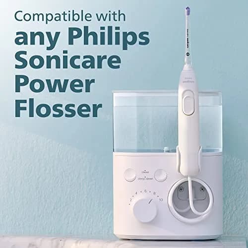 Philips Sonicare Power Flosser Standard Nozzles (F1), 2-Pack, White | Single Stream Water Cleaning thumbnail 5