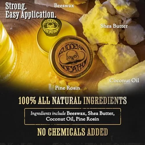 THE VINTAGE GROOMING CO. Sudden Death Mustache Wax & Comb Kit | 29.57ml (1 Fl Oz) Strong Hold thumbnail 4