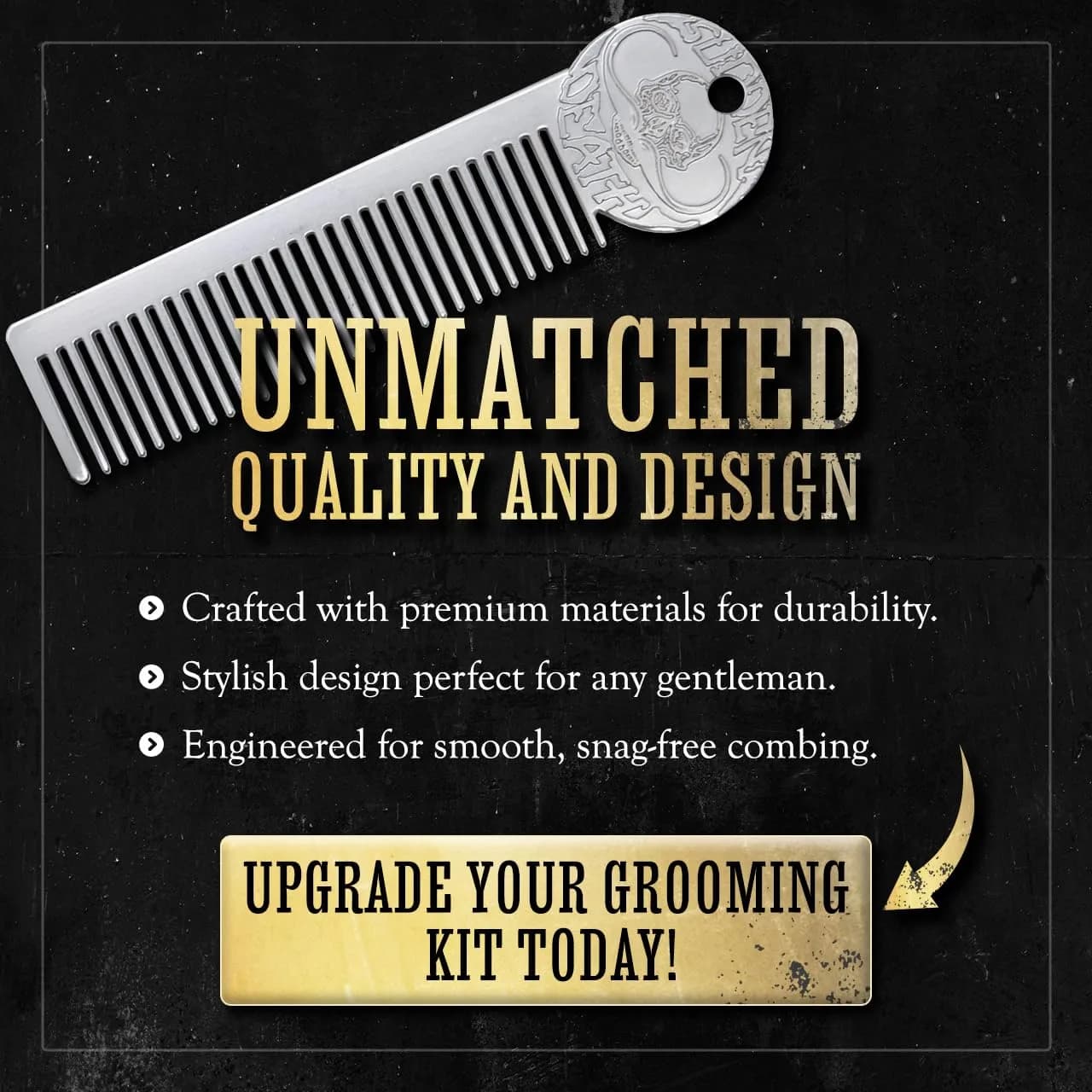 THE VINTAGE GROOMING CO. Sudden Death Mustache Wax & Comb Kit | 29.57ml (1 Fl Oz) Strong Hold - view 5