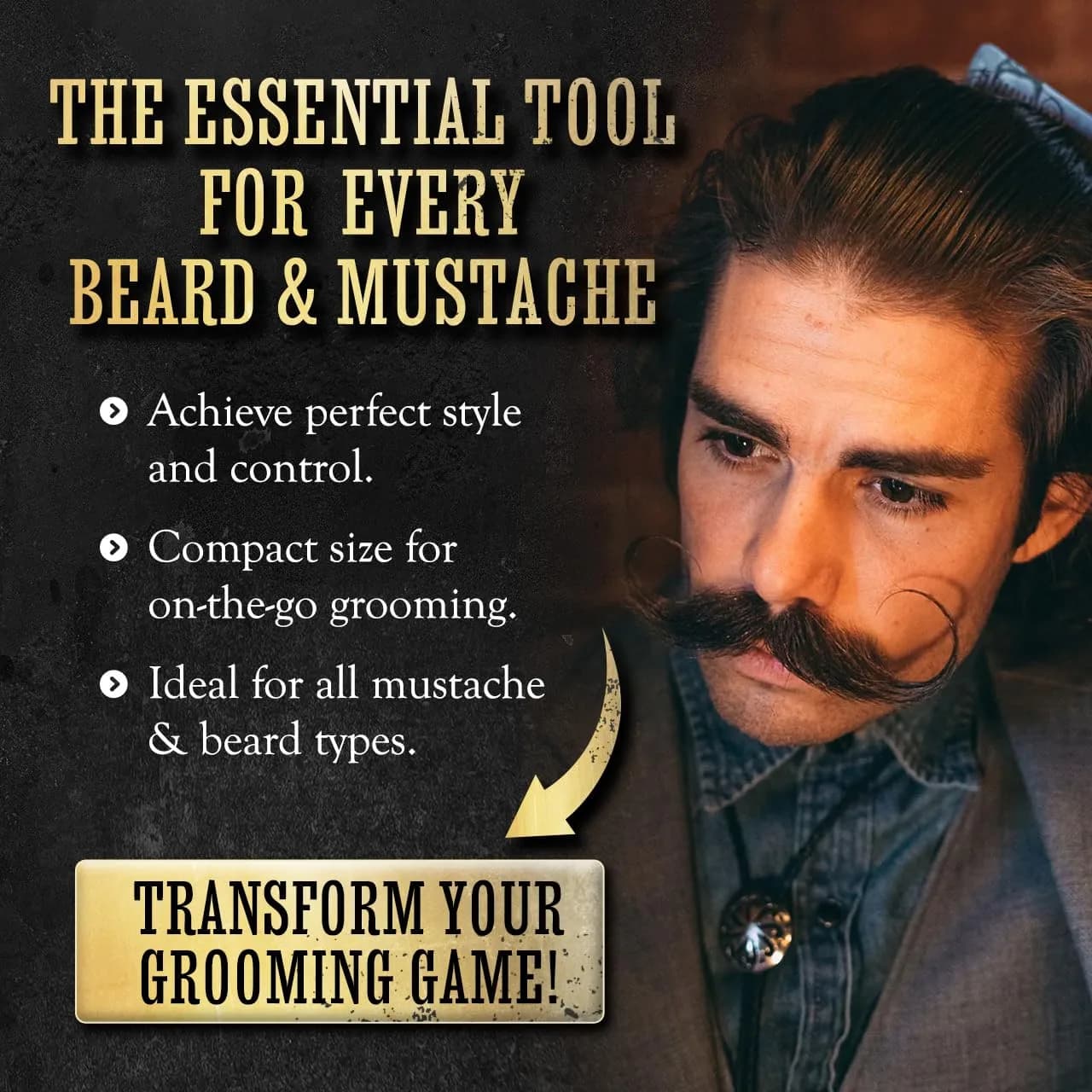 THE VINTAGE GROOMING CO. Sudden Death Mustache Wax & Comb Kit | 29.57ml (1 Fl Oz) Strong Hold - view 6