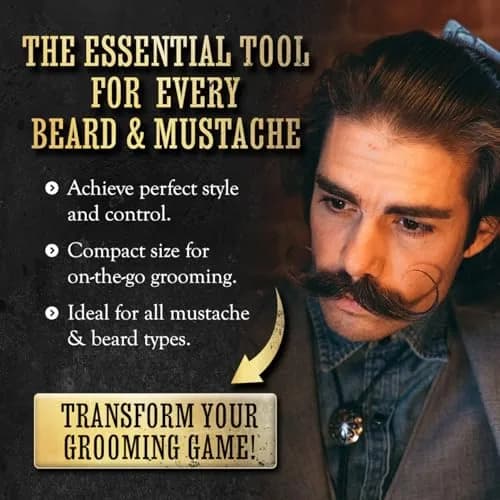 THE VINTAGE GROOMING CO. Sudden Death Mustache Wax & Comb Kit | 29.57ml (1 Fl Oz) Strong Hold thumbnail 6