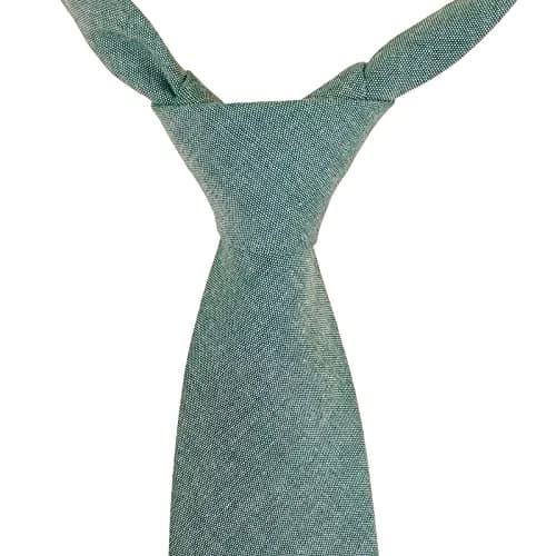 JNJSTELLA Men's Cotton Solid Necktie 3.15" Sage Green | Classic Formal & Casual Style thumbnail 4