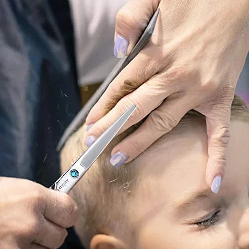 Aethland Japanese 9CR Stainless Steel Professional Barber Hairdressing Shears 6.5 Inch | Ice Calcination Treated for Sharpness thumbnail 5